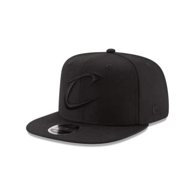 Cleveland Cavaliers Gorra | New Era NBA Black On Black High Crown 9fifty Snapback Cap Mexico - Negros